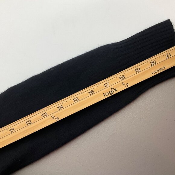 VTG Dinamita Black Cashmere Cardigan Dragon Beaded Asymmetric Goth Whimsy Y2K - Picture 8 of 13